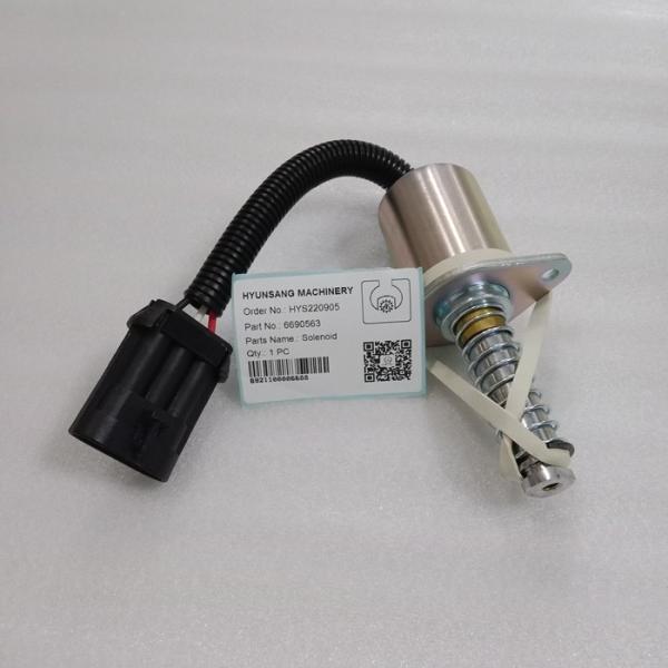 Excavator Parts Shutoff Solenoid 6690563 For S300 S220 S130 S150