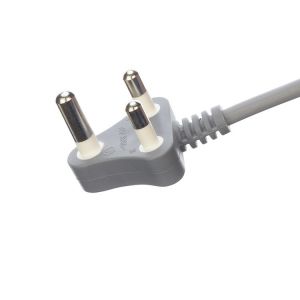 450v H05VV-F 3X0.75MM2 3 Phase Plug Power Cable for South Africa SABS Grey