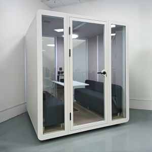 Cheap 4 Person Meeting Pod with STC35dB Acoustic Performance and L200×W180×H233cm External Size for Office Privacy Booth for sale