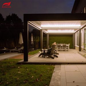 5x3m Customized Size Aluminum Pergola Grey Color