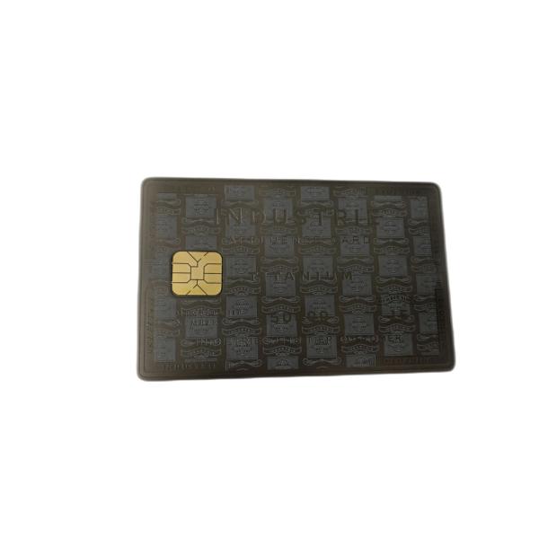 Quality Metal IC Chip Visiting Card Electroplated Anti Black Silver Etching wholesale