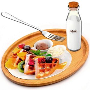 China Eye Catching Round Bamboo Serving Tray Non - Toxic For Kitchenware on sale