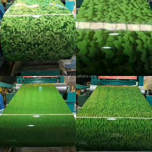 Regular Spangle Grass Pattern PPGI PPGI Galvanized Steel Coil Prepaint Color