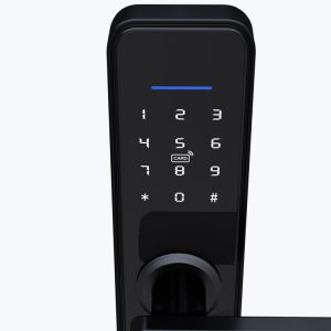 Red Bronze Wifi Bluetooth Door Lock Sturdy Bluetooth Keypad Lock