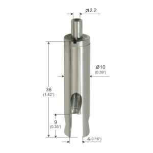 Security Cable Gripper Ceiling Mount With Groove And Side Exit YW86073