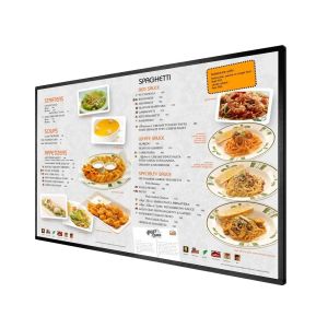 40 Inch Wall Mounted Digital Signage Restaurant Menu Display Boards Lcd Split