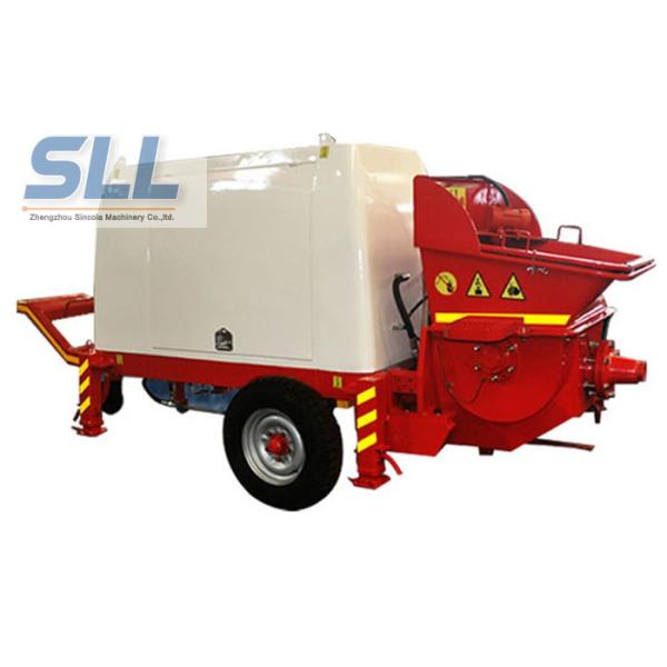 Horizontal Cement Mortar Pump Machine For High Level Mortar Conveying