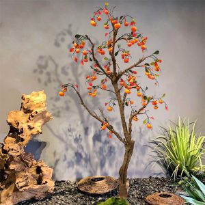 120cm Artificial Persimmon Tree Real Look Natural Wood Trunk Plant