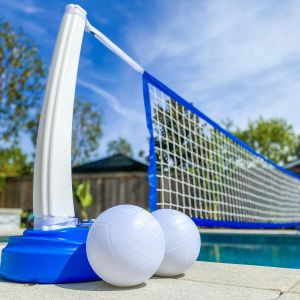 Inflatable Swimming Volleyball Pool Court Net by AJUNION for Waterpark Pool