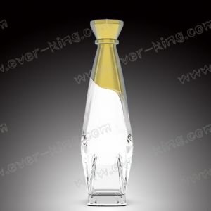 500mL Empty Glass Liquor Bottles , 570g Fancy Vodka Bottles