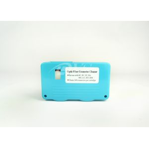 Cheap Light Blue Cassett Type Optical Fiber Connector Cleaner 17mm*10mm ROHS Approval for sale