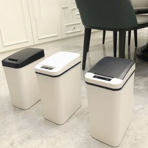 11L Smart Waste Bins Office Bathroom Automatic Sensing Trash Can Motion Sensor