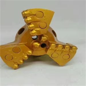 PDC No Core Drill Bit 1308 Cutter Tips for Core Drilling 3 Wings 133 mm Diamond
