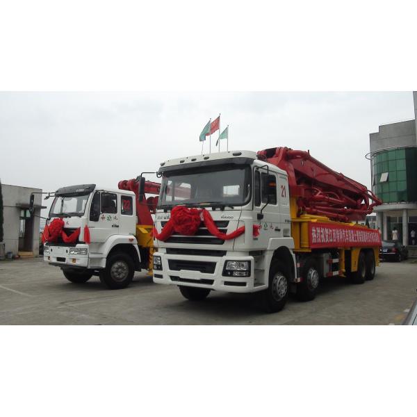 Quality Automatic Throttle Controller Concrete Pump Truck With Mixer Power System wholesale