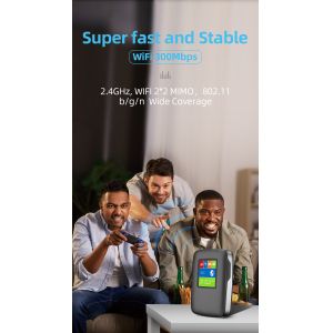 3000mAh 4G LTE Wireless MiFi Router WIFI Hotspot With LCD Screen International