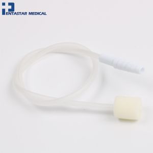 Disposable Single Use PVC Nasal Oxygen Catheter with Fixed Compress