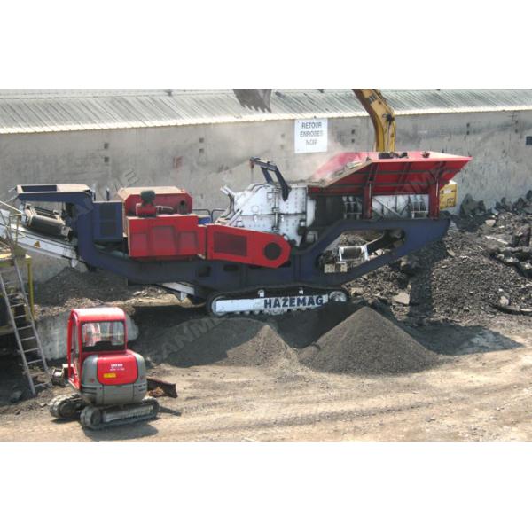 250t/H Plaster Aggregate Mobile Impact Crusher 242KW