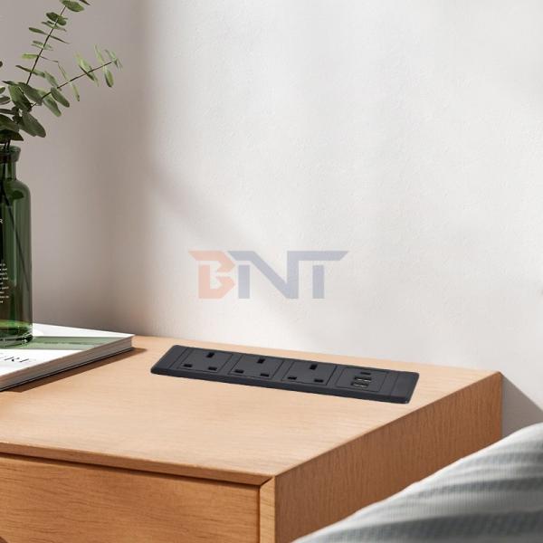 3UK Outlets Desktop Multifunctional Power Sockets with 3AC Electric Socket and 2