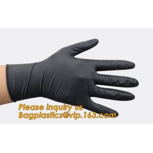 Free sample biodegradable custom powder free disposable 9 mil nitrile glove