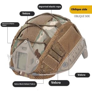 Military Enthusiast Tactical Helmet FAST MICH Camouflage Field Rail Helmet for