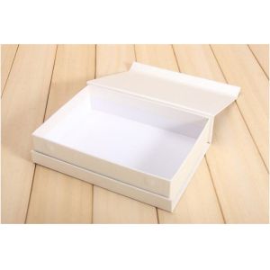 Creative Magnetic Lid Closed Clamshell Book Box Grey Cardboard For Men'S