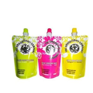 Stand Up 250Ml 500Ml 1.1L Mango Banana Juice Drink Packing Reusable Food Pouch