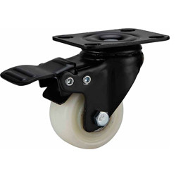China light duty 2 inch white PP caster with brake, 2.5 swivel PP caster brake,3 inch PP castor, on sale