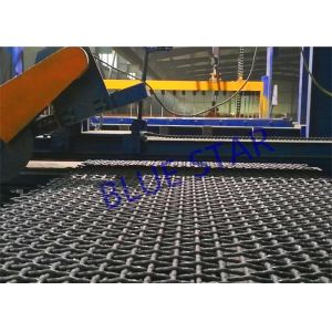 Plain Weave Carbon Steel Gravel Screen Mesh , Quarry Ming Crimped Wire Mesh