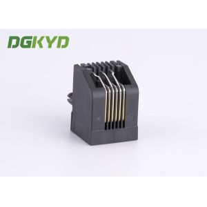 Unshield 6p6c Rj12 Phone Jack RJ11 Jack Single Port With Side Entry