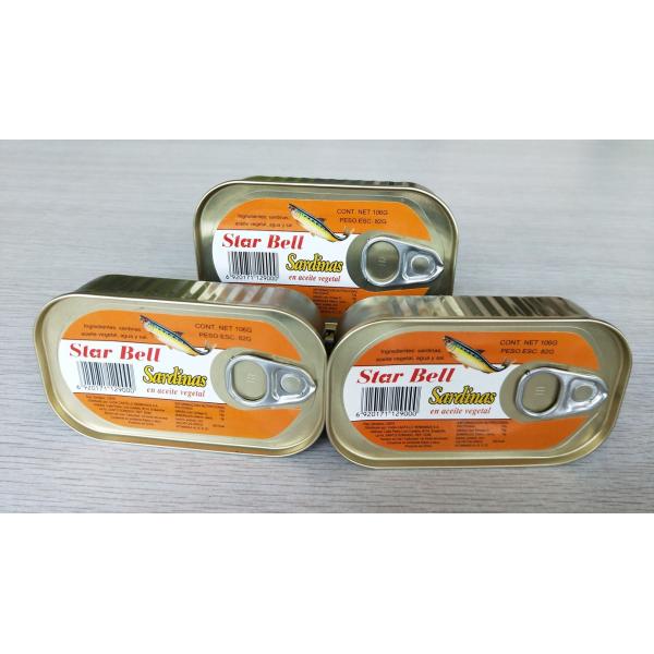 Quality Lightweight Canned Fish Mackerel , Canned Sardine Fish In Vegetable Oil wholesale