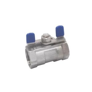 1/4''-4.0'' Stainless Steel 1PC Butterfly Handle Mini Ball Valve with Thread End