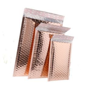 Biodegradable Compostable Shipping Packaging Holographic Metallic Poly Bubble