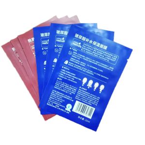 Custom printing, heat sealing and meticulous facial mask packaging bag for