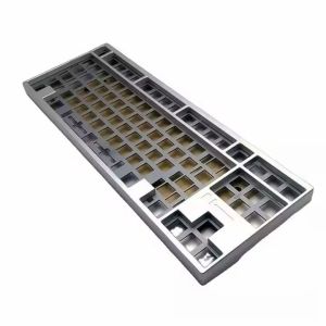 Custom CNC mechanical aluminum 6061 6063 keyboard case anodized finish bottom