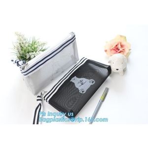 A3,A4,A5,B4,B5,B6,B8 file folder clear mesh bag printed logo document folder