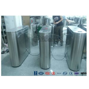Indoor / Outdoor Flap Barrier Turnstile Waist Height Turnstile Sliding High
