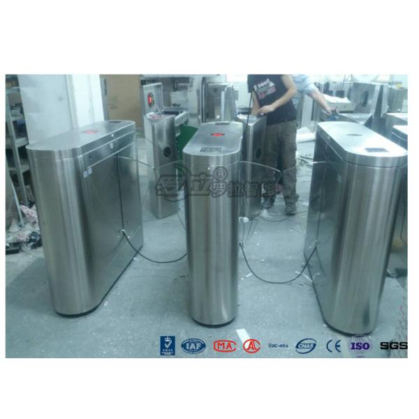 Indoor / Outdoor Flap Barrier Turnstile Waist Height Turnstile Sliding High