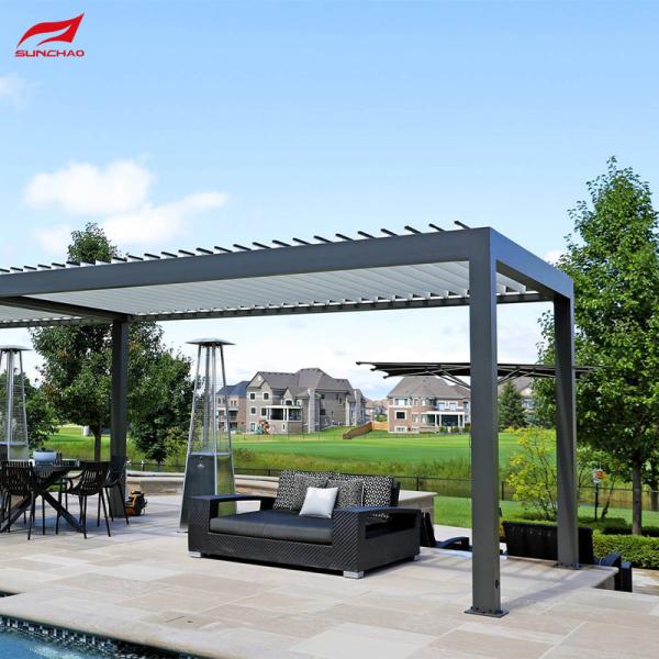 Quality Aluminum Retractable Pergola For Outdoor Scenes Controlled By Remote Control And Smart Home Integration wholesale