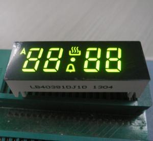 Cheap OEM Low Power 7 Segment Display Green Color , 0.38 Inch Common Anode 7 Segment Display for sale