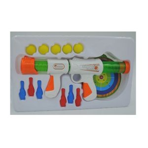 Air Powered EVA Shooting Gun Kids Sports Toys with Dart Targets Soft Foam Balls