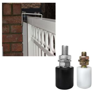 Nylon Sliding Gate Guide Rollers With Threaded Rod 40mmx150mm