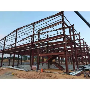 Cheap Weather Resistant Light Steel Structure Building EPS Insulation Long Life Span for sale