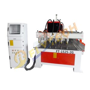China Latest 1525 woodworking CNC Router Machine with multiple gantries on sale