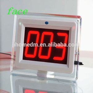 wireless call waiter restaurant system white menu holder call button and display