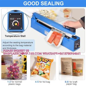 16 Inch Impulse Bag Sealer, Manual Poly Bag Sealing Machine W/Adjustable Timer