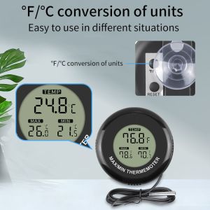 TL8050 Round Max Min Memory Function Temperature Sensor Digital Thermometer With