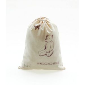 Refined Cotton Drawstring Bag Foldable Cloth Drawstring Bags for Storage