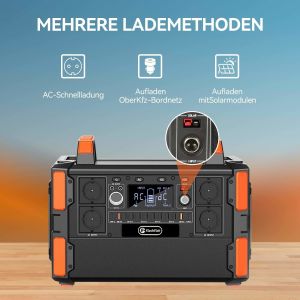 FlashFish 1000w Lifepo4 Lithium Iron Phosphate Battery Power Station with Solar