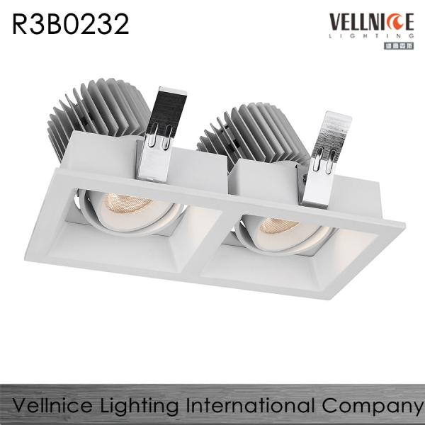 CE 2*6W 700mA 3000K LED Recessed Downlight Aluminum White warm COB Recessed LED Downlights/R3B0657