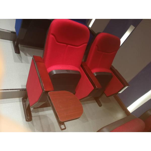 80MM Armrest Automatically Curve Auditorium Folding Theater Seats With Writing